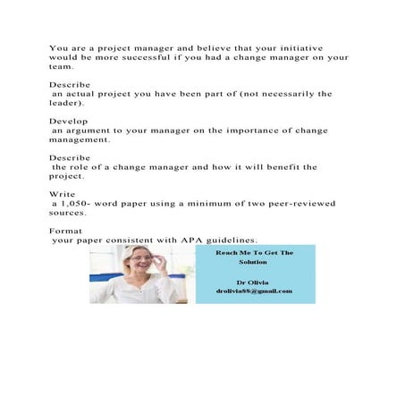 You are a project manager and believe that your initiative would be .docx