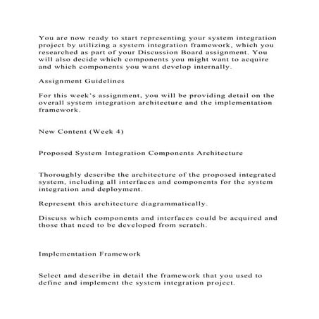 You are now ready to start representing your system integration proj.docx