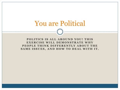 You are Political