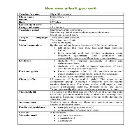 You are what you eat