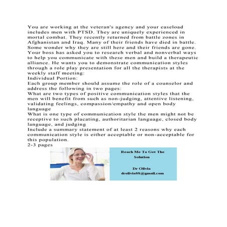 You are working at the veterans agency and your caseload includes m.docx