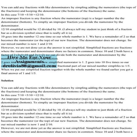 You can add any fractions with like denominators by simpling adding .pdf