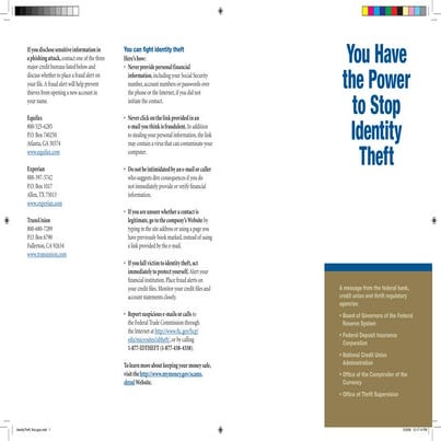 You Can Fight Identity Theft