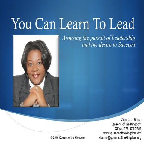 You can learn to Lead