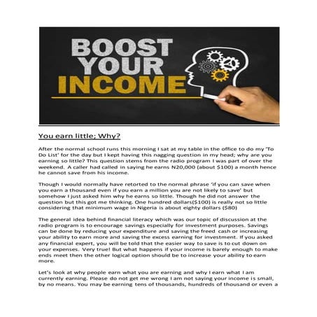 Financial Literacy Seminar for Secondary School Students | PPTX