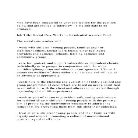 You have been successful in your application for the position be.docx