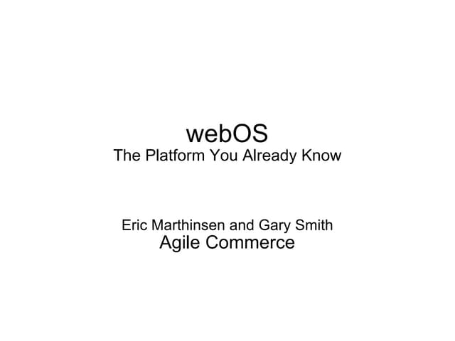 You Know WebOS