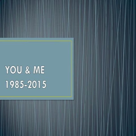 You & me