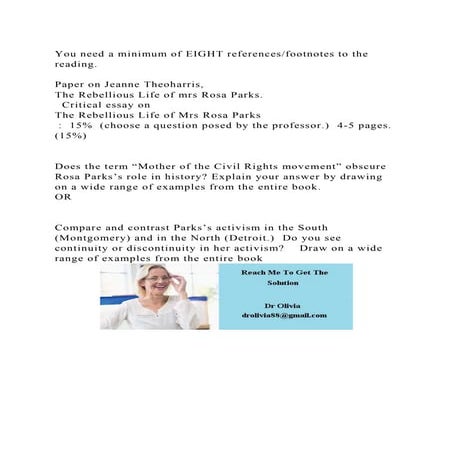 You need a minimum of EIGHT referencesfootnotes to the reading..docx
