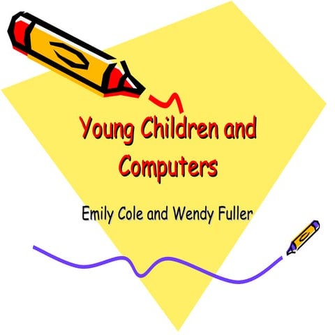 Young Children And Computers