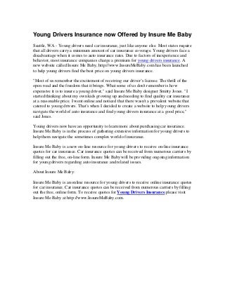 Young drivers-insurance