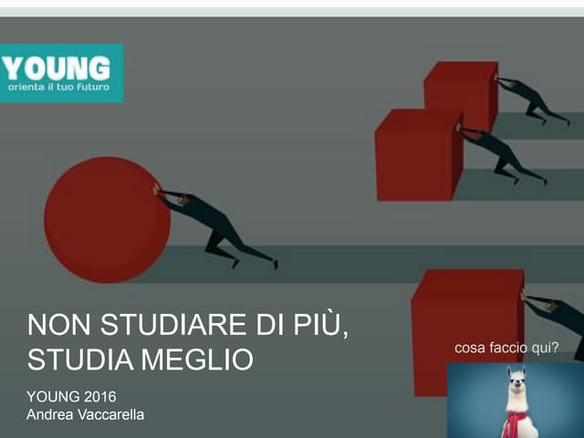Young 2016: Non studiare di più studia meglio
