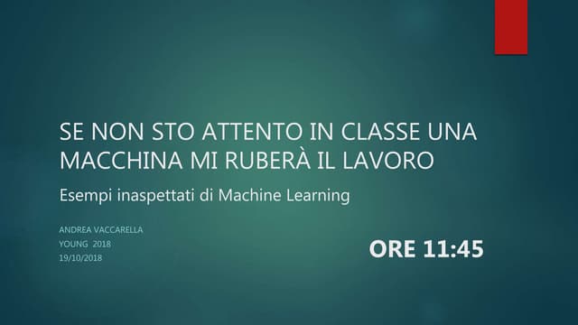 Young 2018   se non sto attento in classe - esempi inaspettati di machine learning 