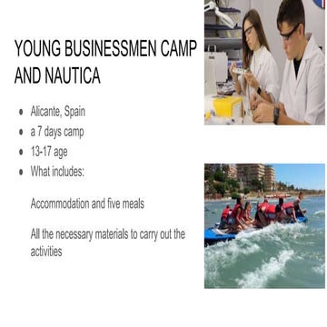 Young businessmen camp + nautica in santa pola