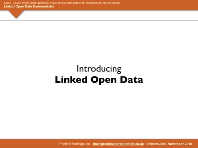 Young lives linked data demonstrator