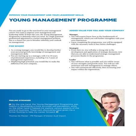 Brochure Young management programme