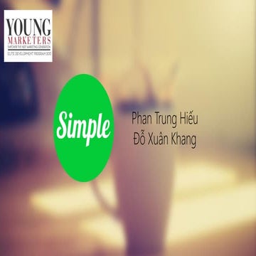 Young Marketers 3 Warm-up Marathon  - Simple team