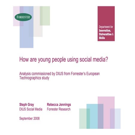 How are young people using social media?