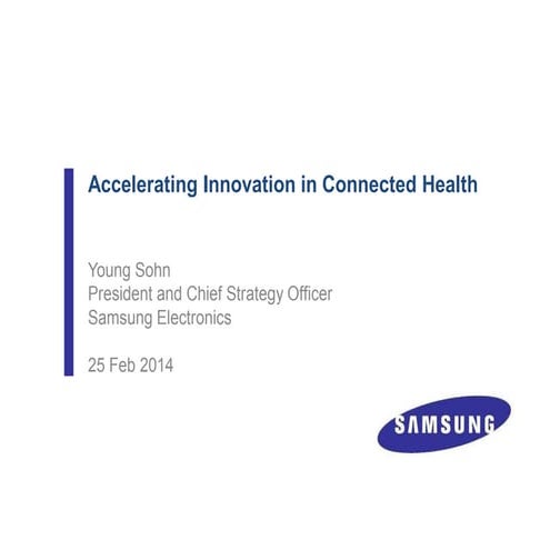 Young Sohn Samsung #MWC14 #mHealth