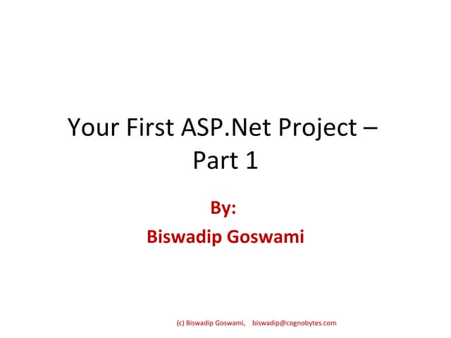 Your First ASP_Net project part 1