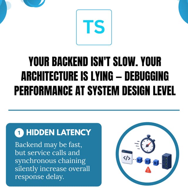 Your Backend Isn’t Slow ≠ Your Architecture Is Lying: Debugging ...