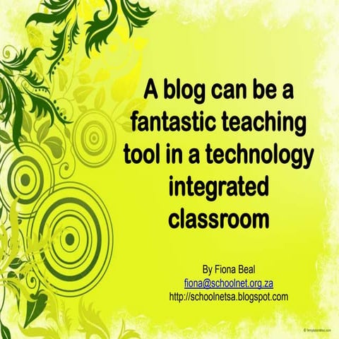Your blog as a teaching tool
