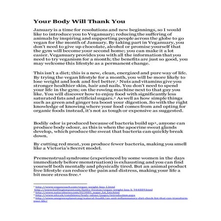 Task 4 - Your body will thank you edited