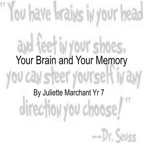 Your brain and memory