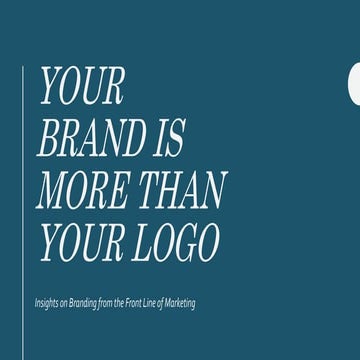 Your brand is more than your logo