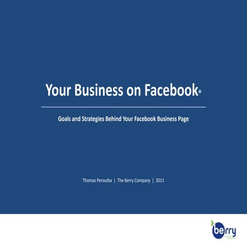 Your Business on Facebook