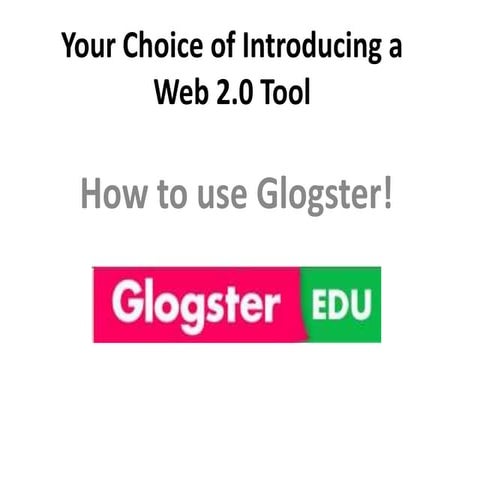 Your Choice of Introducing a Web 2.0 Tool