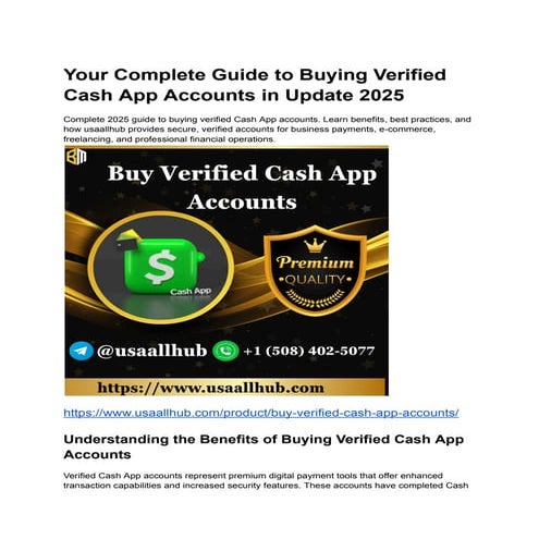 How to Buying Verified Cash App Accounts in Update 2025.pdf