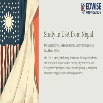 Your Complete Guide to Studying in the USA from Nepal. | PDF
