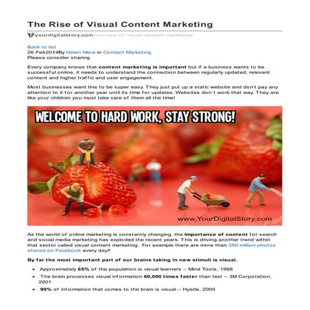The Rise of Visual Content Marketing