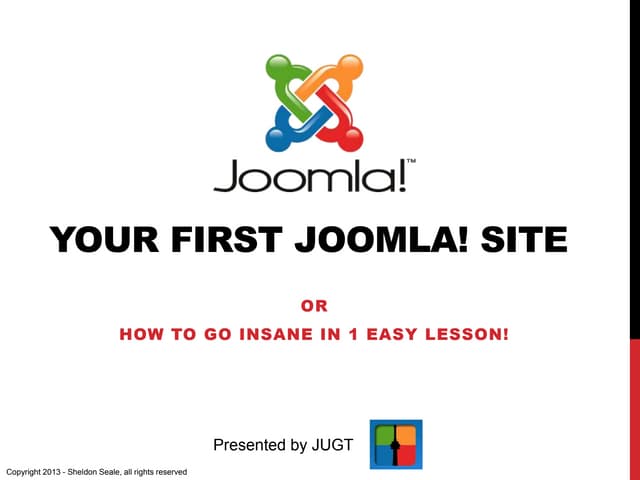Your first joomla site
