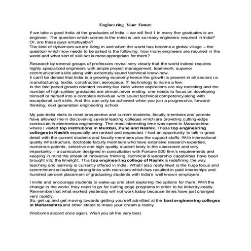 Your future   engineered