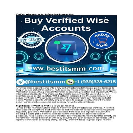 Your Guide to Buy Verified Wise Accounts Top 5 Platforms.docx