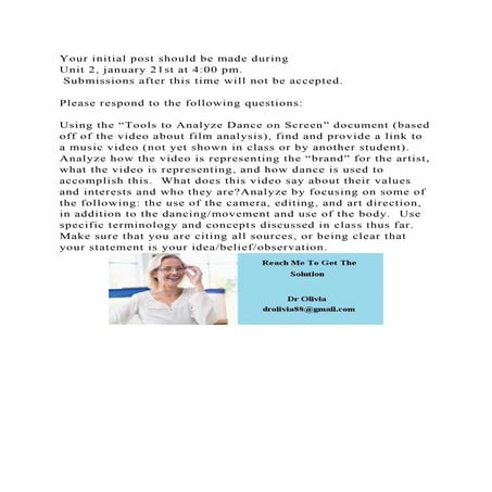 Your initial post should be made during Unit 2, january 21st at 4.docx