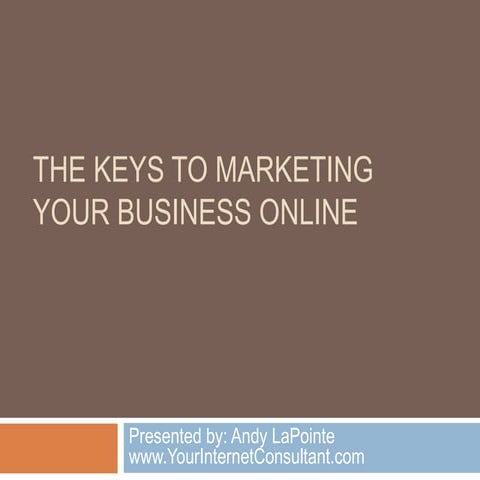 Internet Marketing 101 - Online Marketing Bookcamp
