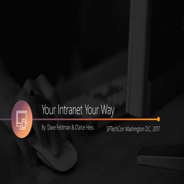 Your Intranet, Your Way