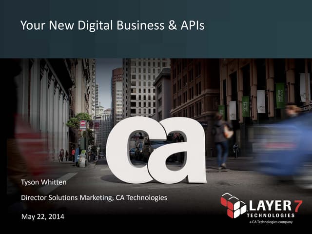 Your New Digital Business & APIs 