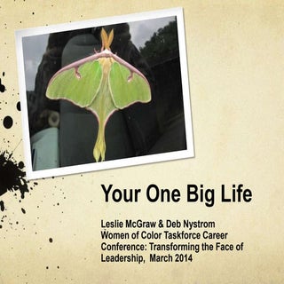 Your One Big Life - WCTF Career Con...