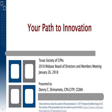 Your Path to Innovation