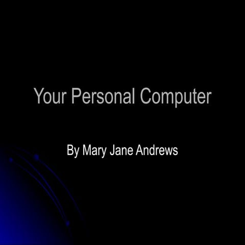 Your personal computer[1]