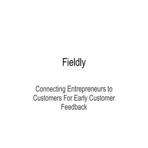 Fieldly | PPT