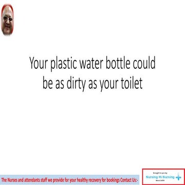 Your plastic water bottle could be as dirty as your toilet