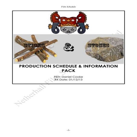 Production Schedule