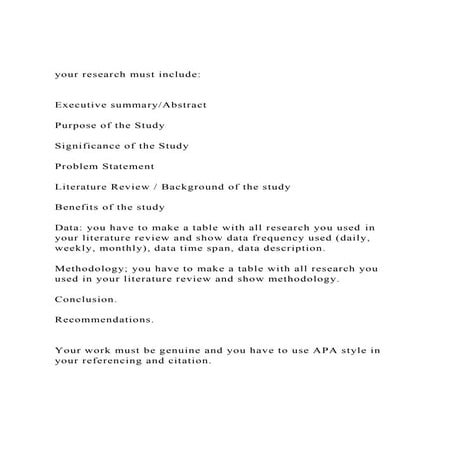 your research must includeExecutive summaryAbstractP.docx