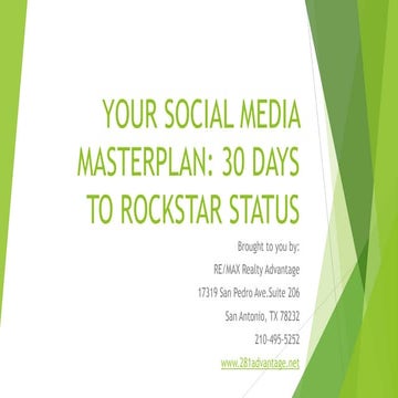 The Social Media Master Plan