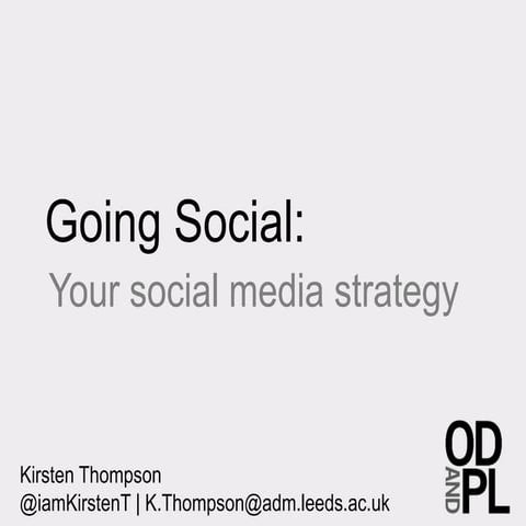 Your Social Media Strategy 